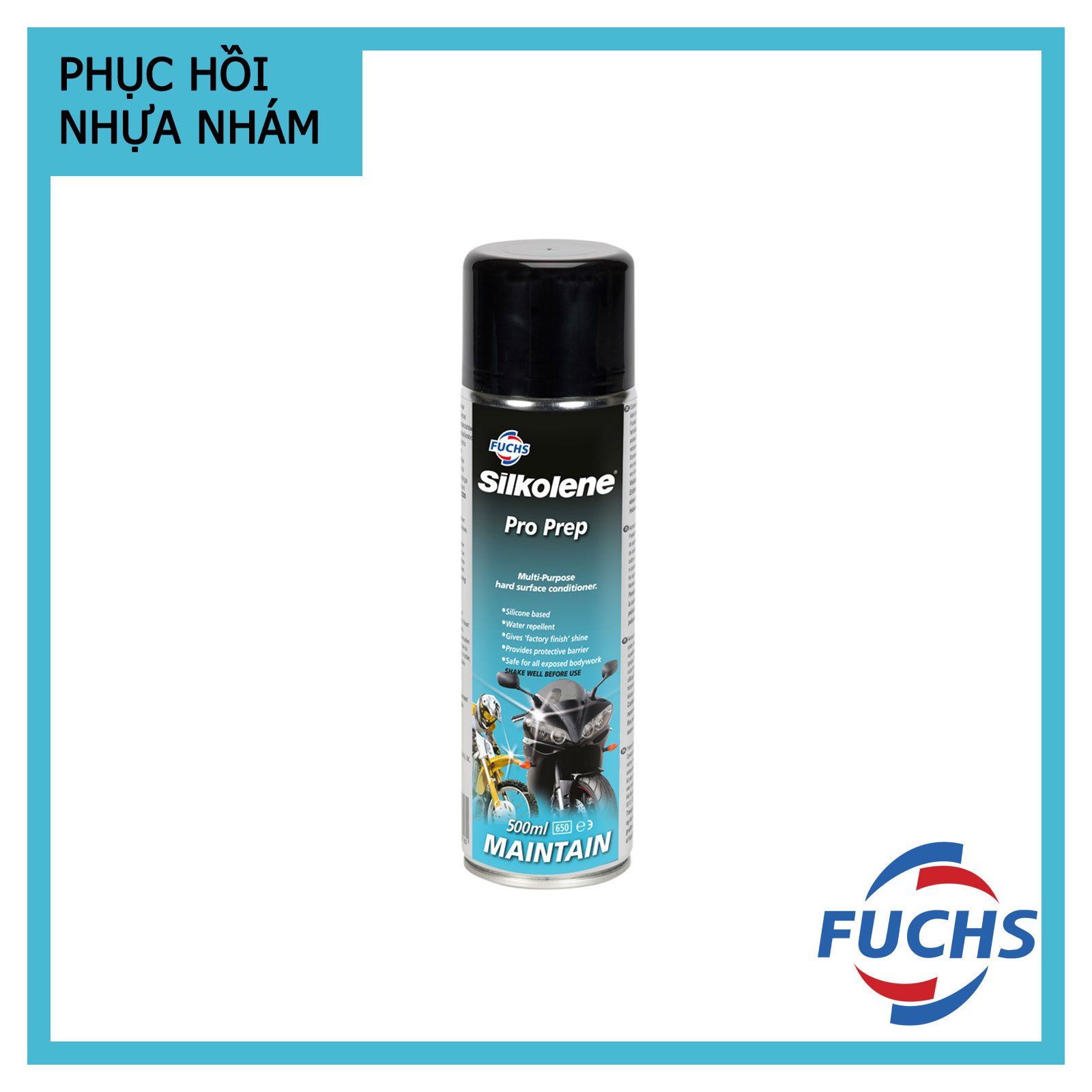 Phục hồi nhựa nhám Fuchs Silkolene Pro Prep (Chai 500ml) - Chính hãng - Nhập khẩu UK