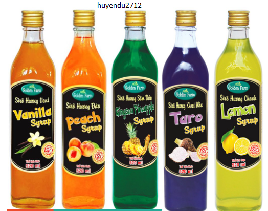 Siro Golden Farm chai nhỏ 100ml nhiều vị / siro