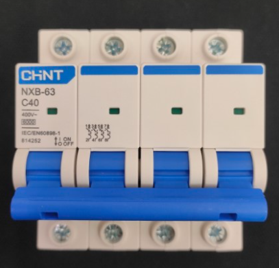 Nxb-63 4p c32 - aptomat chint mcb 4 pha 32a 6ka