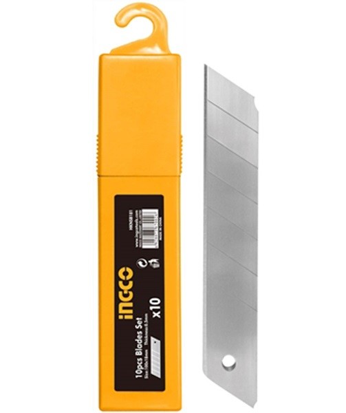 Hộp 10 lưỡi dao 18x100mm ingco hknsb181 - hknsb181, sản phẩm đa dạng về mẫu mã, kích cỡ, chất lượng đảm bảo, cam kết hàng nhận được giống với mô tả