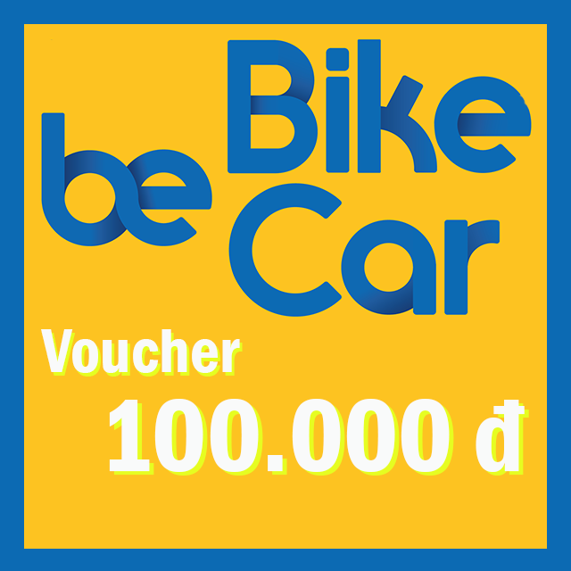 [Giftee-Be] e-Voucher tiền mặt 100,000đ tại beBike & beCar