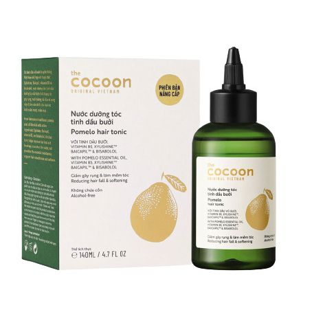 Nước dưỡng tóc tinh dầu bưởi pomelo Cocoon 140ml phục hồi tóc hư tổn, giảm rụng tóc hiệu quả Học Viện Quân Y Việt Nam
