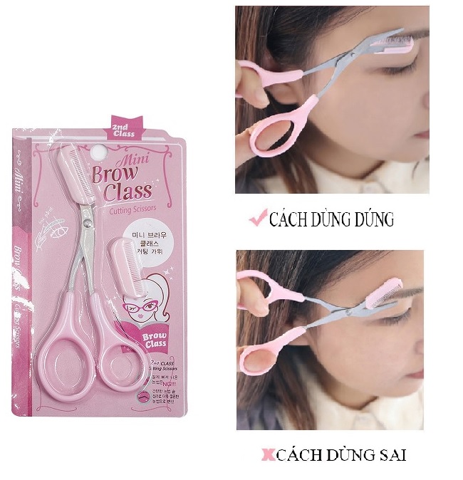 Kéo cắt tỉa lông mày mini brow class
