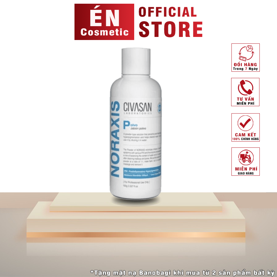Tẩy da chết civasan enzyme noraxis polvo - hỗ trợ giảm mụn cho da yếu và tổn thương