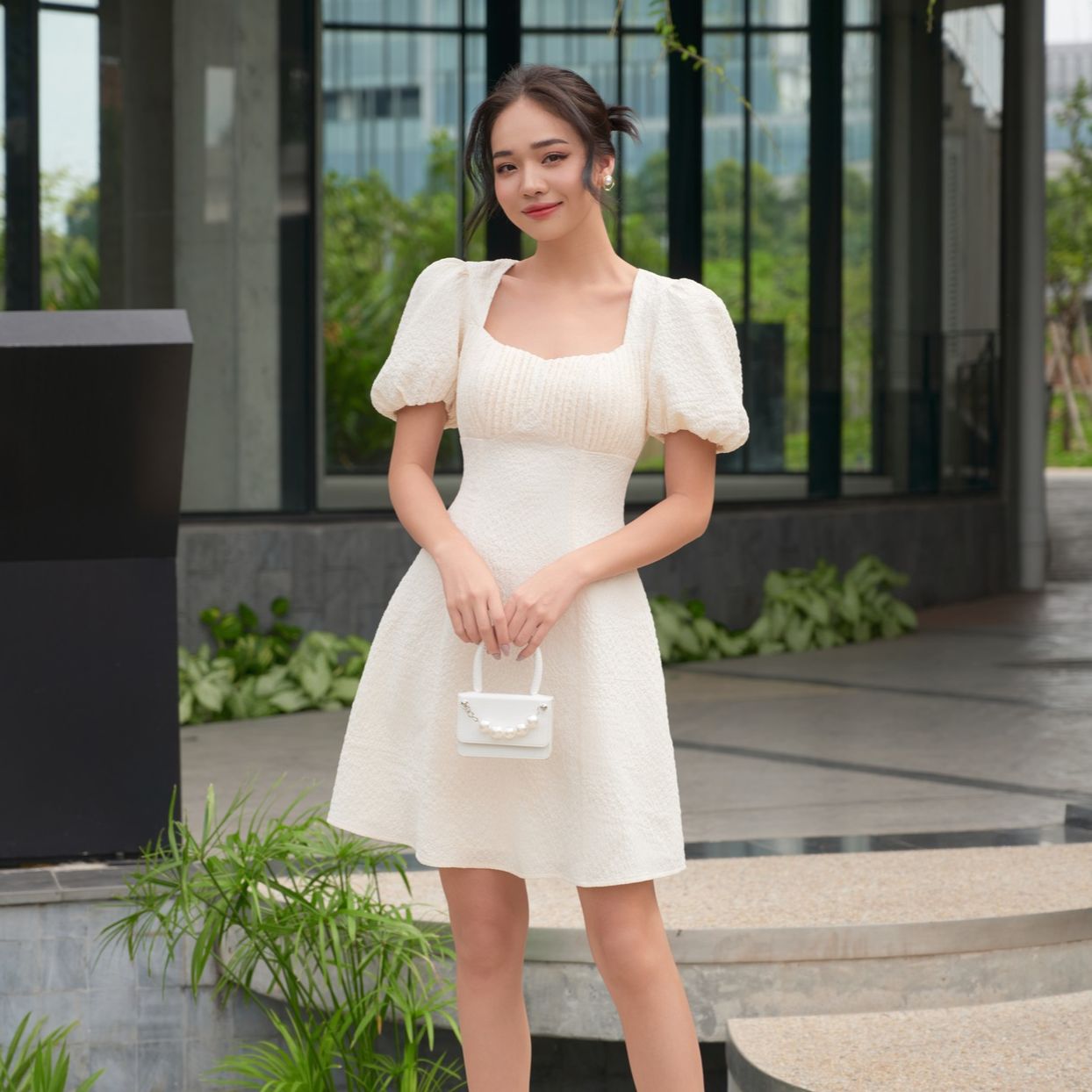 Olv - đầm hina ruched dress