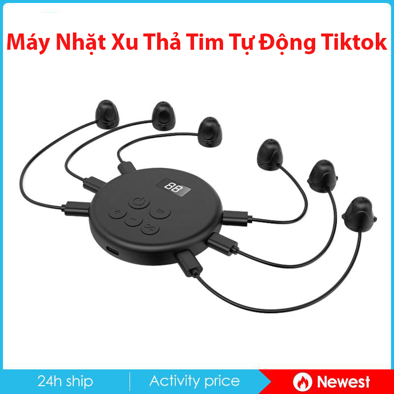 [ HÀNG SIÊU HOT ] Thiết Bị Nhặt Xu TiTok 6 Đầu , Nhặt Xu tiktok. Thả Tim Tăng Tương Tác, Tự Động Bấm, Máy Tab, Bấm Nhiều Máy, Auto Tab, Auto Click, Game Hiệu Qủa Dễ Sử Dụng  Bảo Hành 12 Tháng