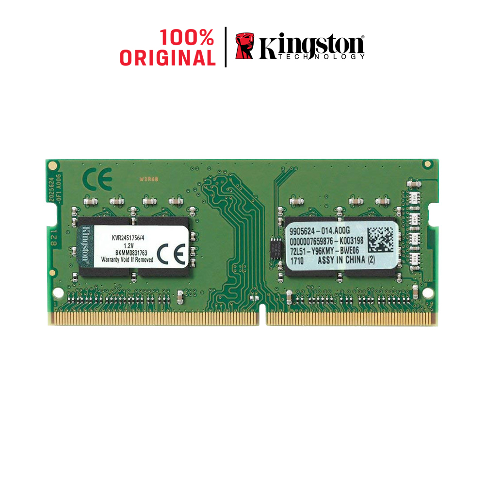 Ram kingston valueram ddr4 2400mhz 4gb laptop memory