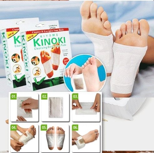 COMBO 100 Miếng dán chân giải độc massage chân Kinoki