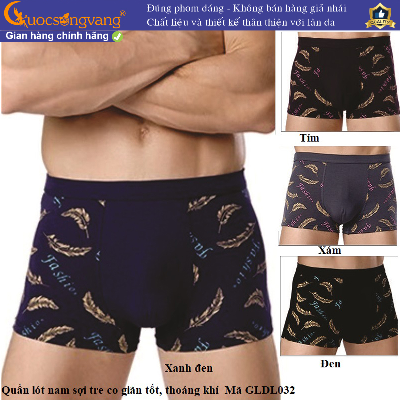 Quần lót nam kiểu thể thao cotton co giãn 4 chiều quần xịp nam thoáng khí Trustmen GLDL032 Cuocsongvang