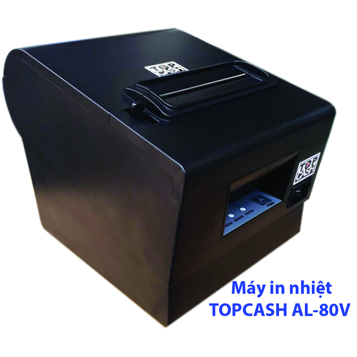 Máy in nhiệt dùng để in bill, in hóa đơn tính tiền siêu thị, shop, quán... khổ giấy in 80mm topcash al-80v cổng lan- hàng chính hãng