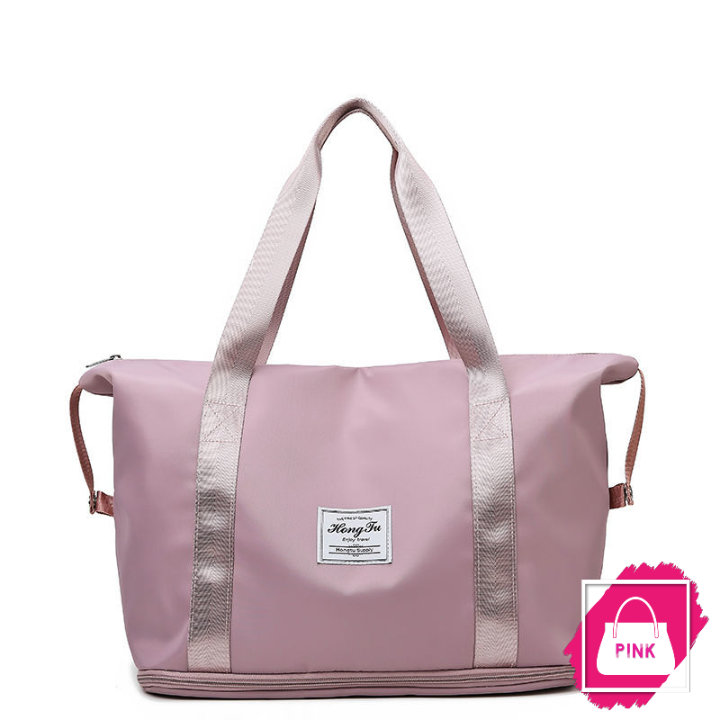 Túi xách du lịch chất liệu vải dù chống thấm nước size đại rộng rãi quai đeo chắc chắn P130321