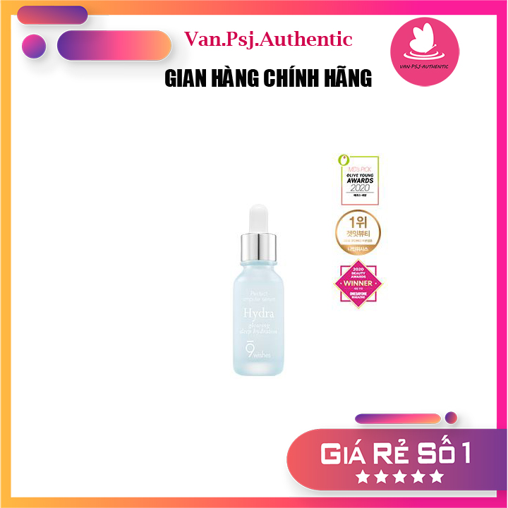 Tinh chất dưỡng ẩm - làm sáng da 9wishes hydra