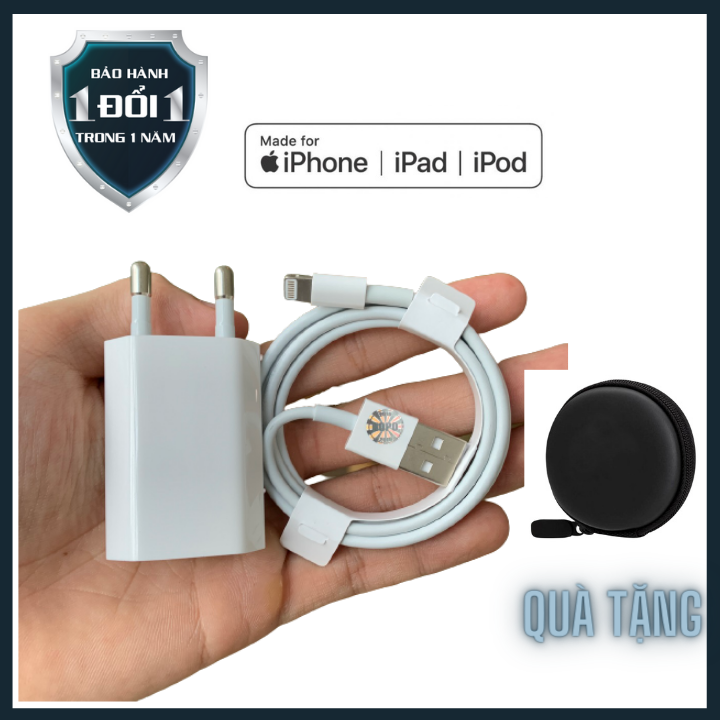Bộ cáp sạc iphone dẹt chính hãng dùng cho các đời máy ip 5,6,7,8,x,11promax