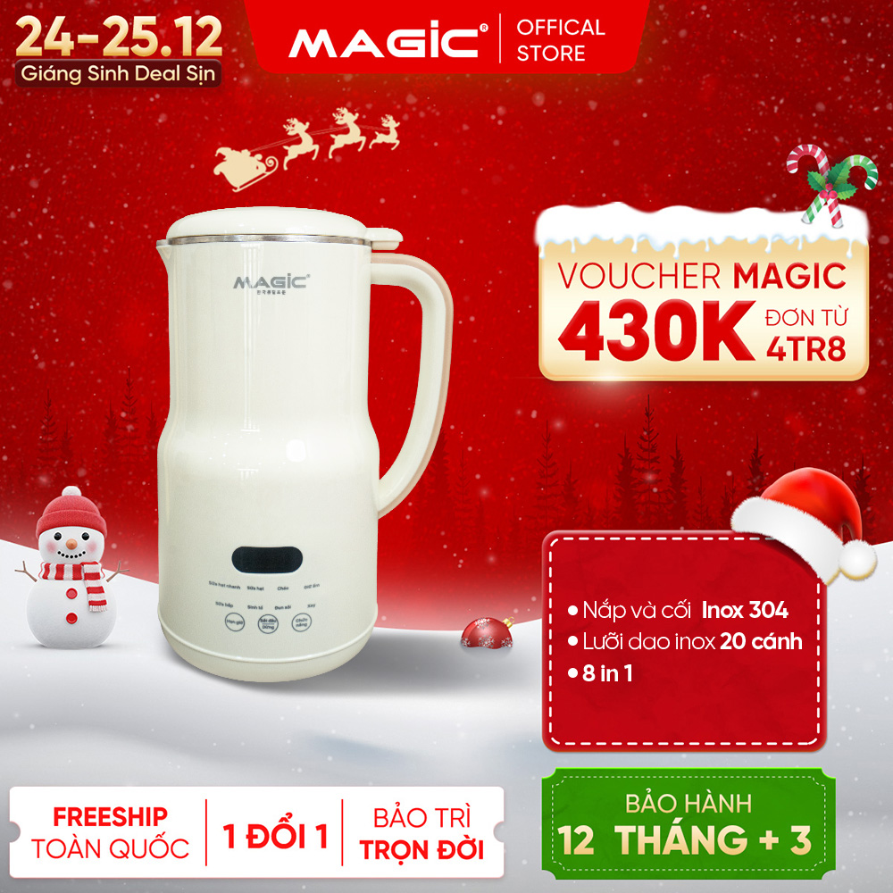  Máy nấu sữa hạt Magic A-99 8 chức năng nấu công suất 700W bảo hành 12 tháng 