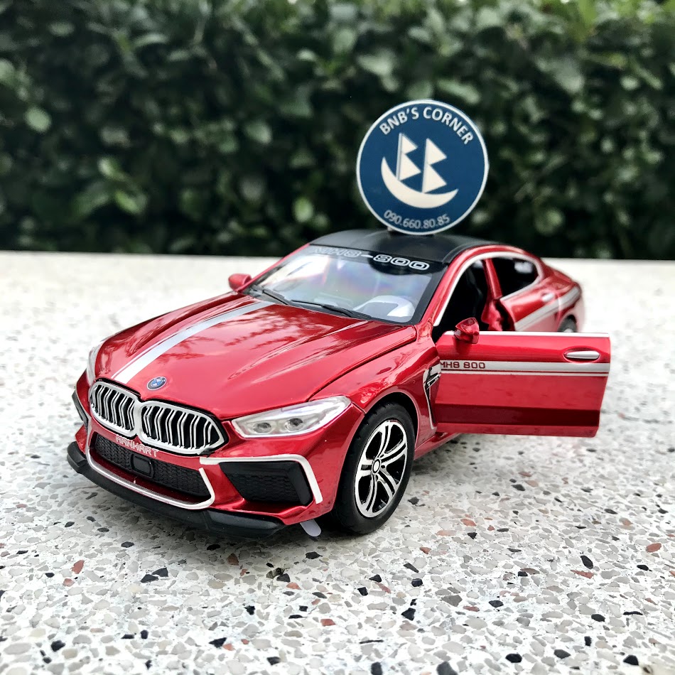 Mô hình xe bmw m8 phiên bản độ manhart tỷ lệ 1:32