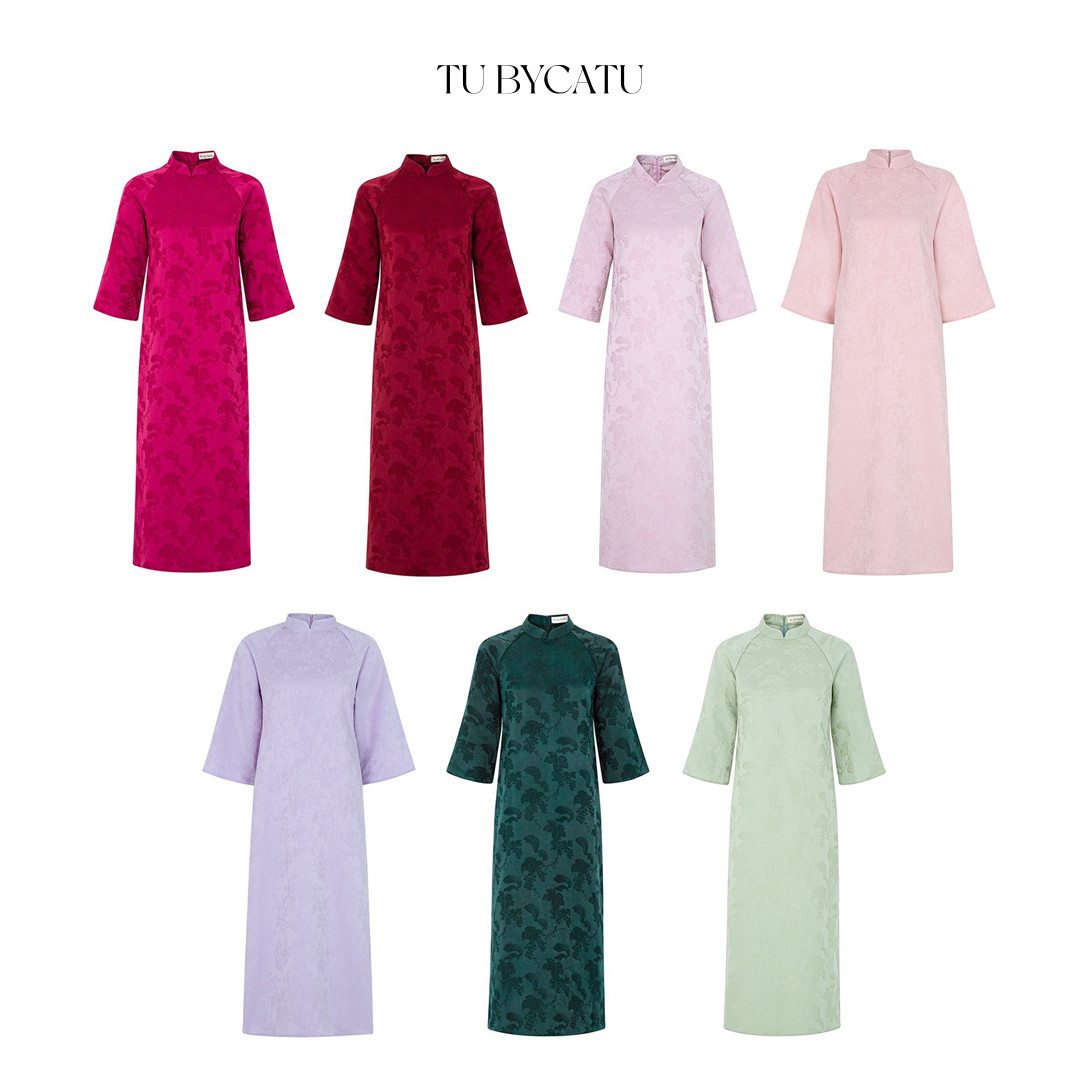 Tubycatu | áo dài gấm cao cấp lập xuân
