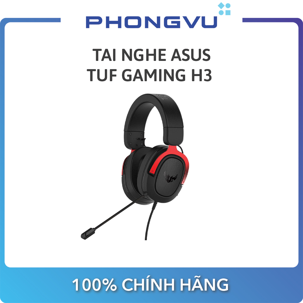 Headset Asus TUF Gaming H3 Red-Warranty 24 month