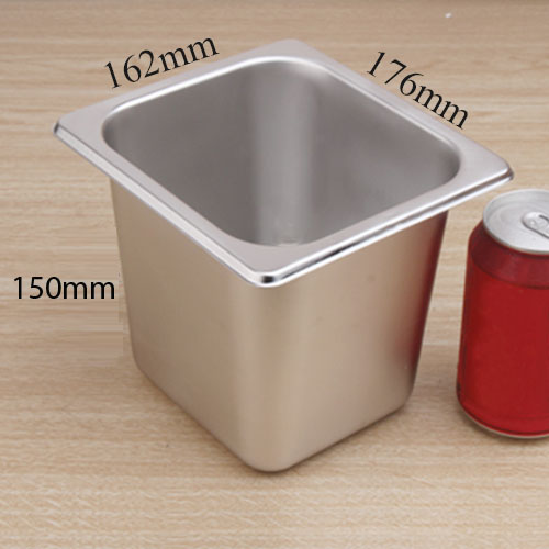 [HCM]Khay Inox Đựng Thạch Topping Đựng Thực Phẩm Vuông GN 1/6 vntrade