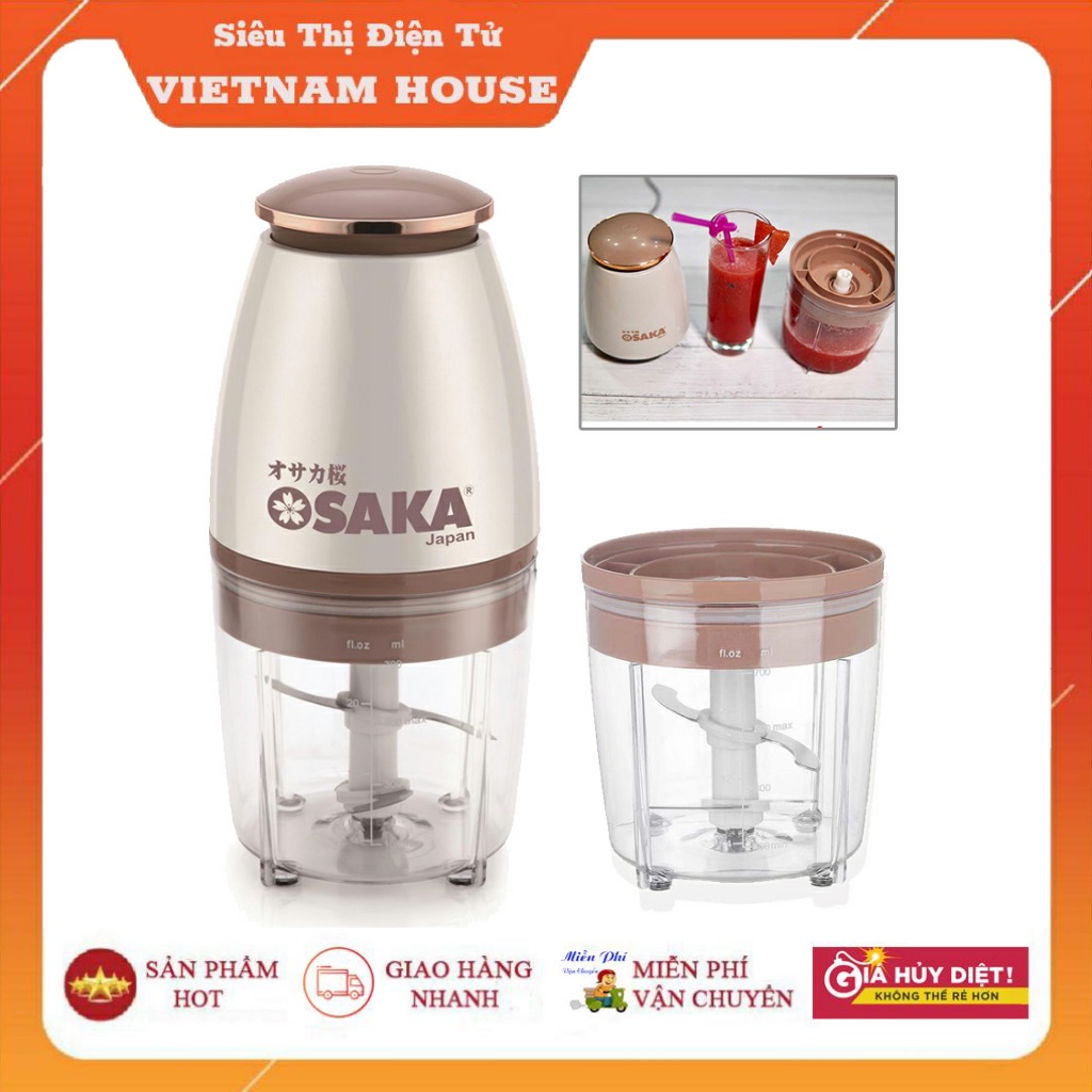🔴Đang Sale || Máy Xay Sinh Tố Đa Năng Osaka Japan New (1 Máy Xay + 1 Cốc + 1 Dao Xay) - Hàng Chính Hãng