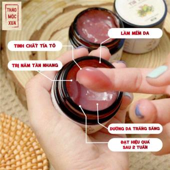 Mặt nạ tía tô thảo mộc xưa 50g - xoá thâm, nám, sạm, dưỡng trắng da, đều màu, cấp ẩm