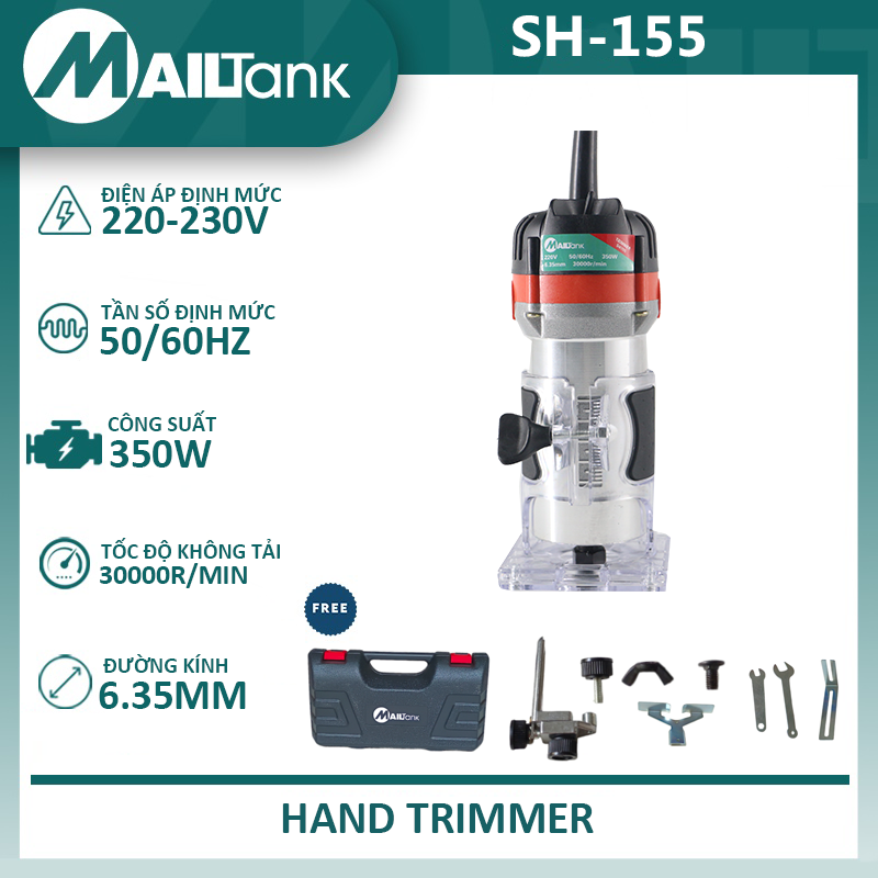 Máy soi gỗ cầm tay mailtank sh155 - máy phay gỗ 6.35mm - công suất 350w máy soi gỗ máy phay alu tạo rãnh máy soi gỗ cầm tay, máy phay mini