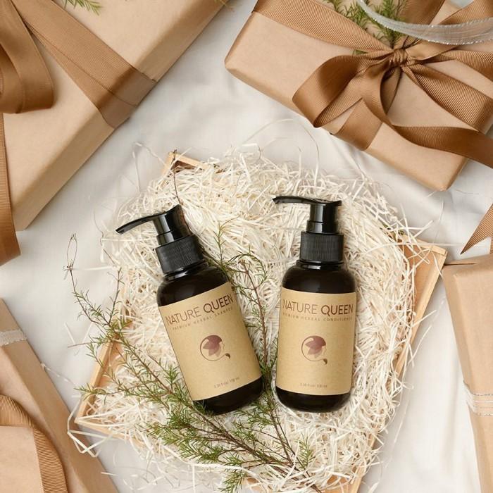 Bộ dầu gội dầu xả Nature queen 100ml - tặng kem đánh răng