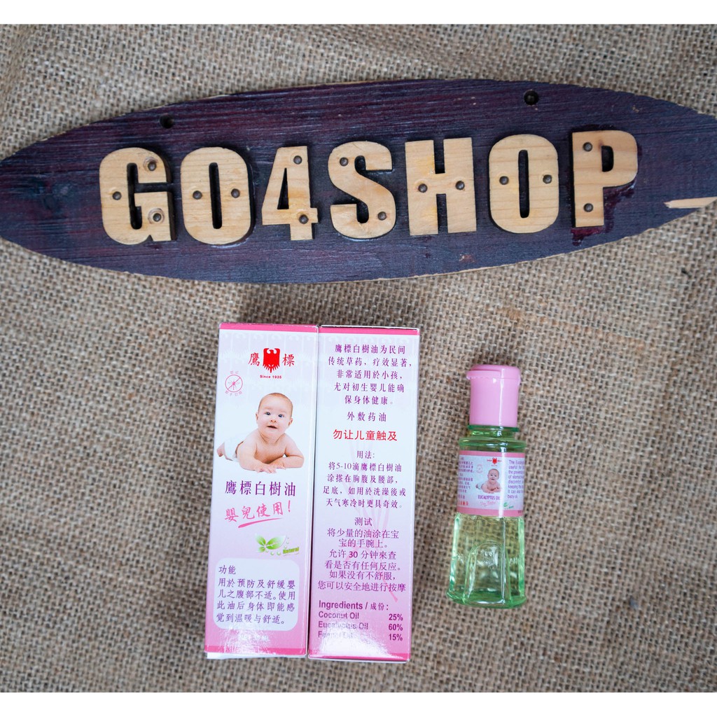 DẦU GIÓ CHO BÉ EAGLE BRAND EUCALYPTUS OIL FOR BABY 30ML chính hãng Singapore