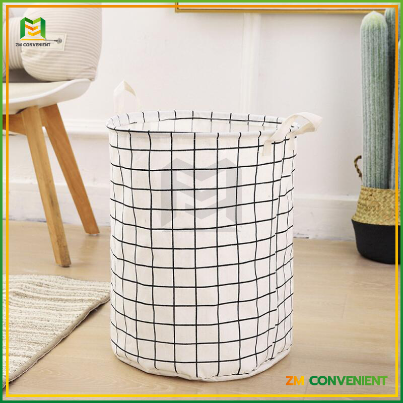 Giỏ vải đựng đồ gấp gọn,Sọt Đựng Quần Áo, lít đa năng tiện lợi mẫu mới, đựng quần áo bẩn, chăn màn tiện dụng