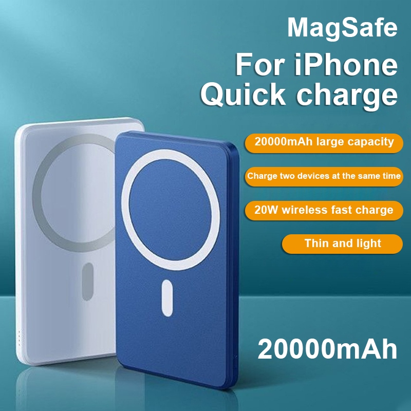 20000mAh Magnetic Power Bank Mini Portable Large Capacity Charger PD20W