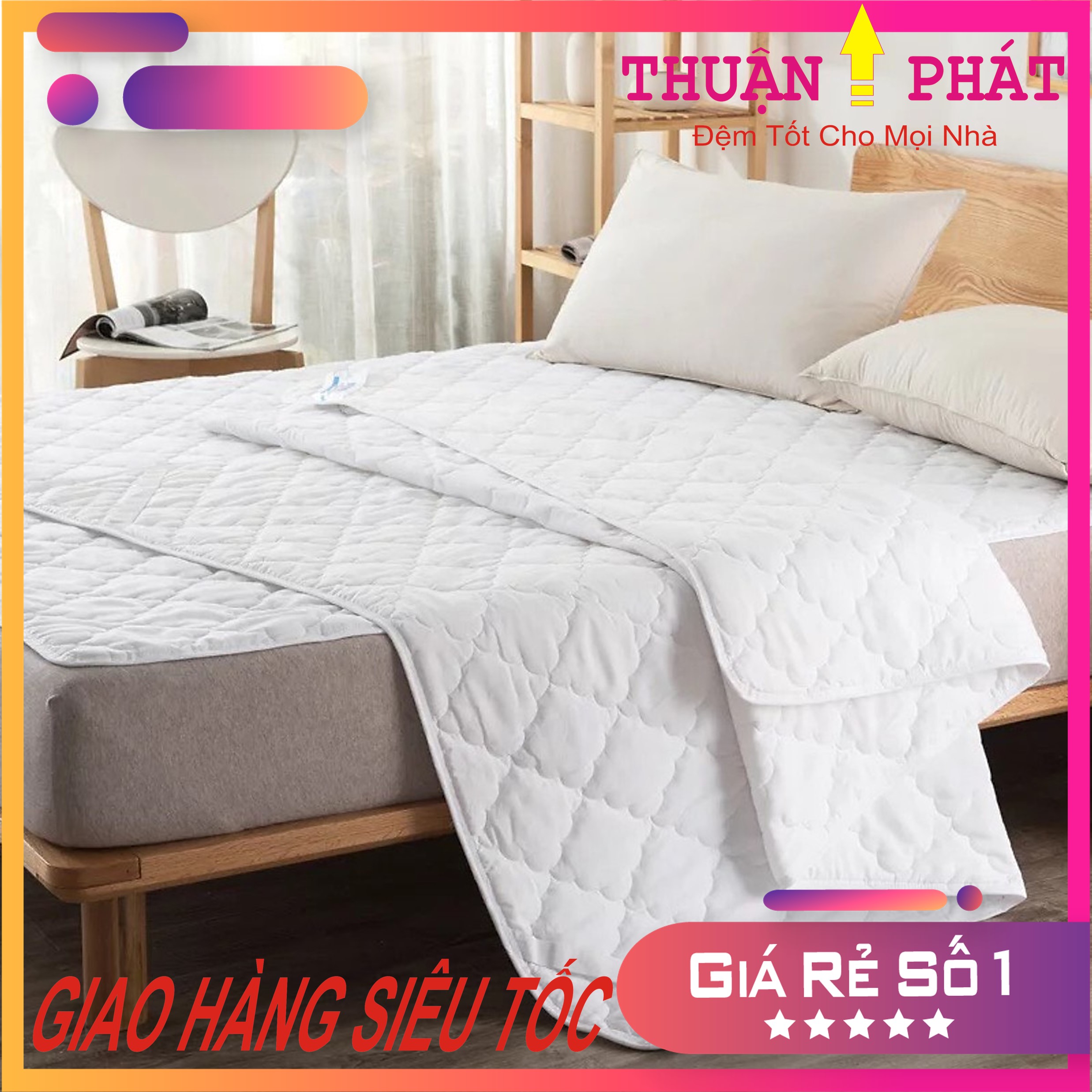 Tấm Bảo Vệ Nệm Chống Thấm Nước Cao Cấp Chuẩn Khách Sạn 5 Sao Tấm Lót Nệm Giường Ngủ Chống Thấm Bảo Vệ Nệm Trải Giường Cao Cấp Tấm Bảo Vệ Nệm Đệm Mỏng Lót Giường Ngủ Chống Thấm Cho Bé