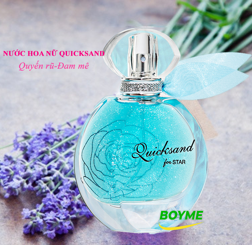 Nước hoa nữ cao cấp, nuoc hoa nu quicksand, nuoc hoa nu thơm lâu, hương thơm sâu lắng, khiến chàng say đắm, thể tích 55ml