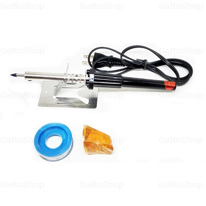 GACMINI - Bộ Mỏ hàn RD 60W GamoShop + Cuộn chì và Nhựa thông, Gác mỏ hàn mini bỏ túi