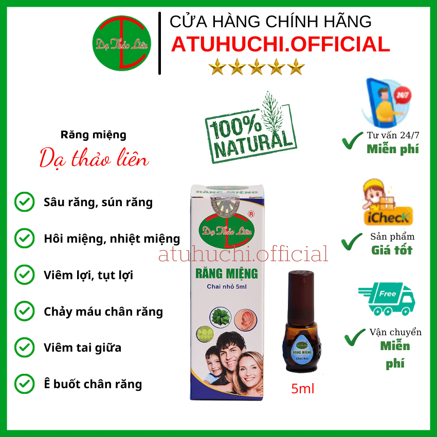 Tinh dầu răng miệng dạ thảo liên 5ml