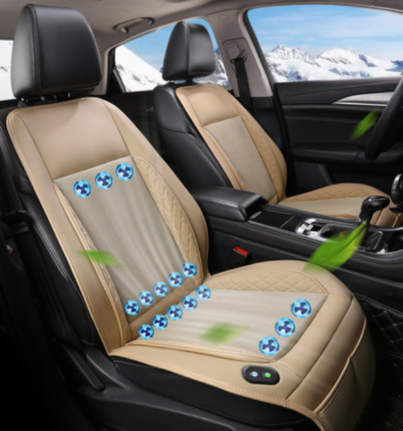  Đệm ghế ô tô làm mát 16 quạt tốc độ cao áo ghế ô tô làm mát vùng lưng bằng 16 quạt gió không gây tiếng động Độ bền cao Đệm lót ghế ngồi xe hơi có chế độ AI thông minh tự ngắt khi không có người ngồi 