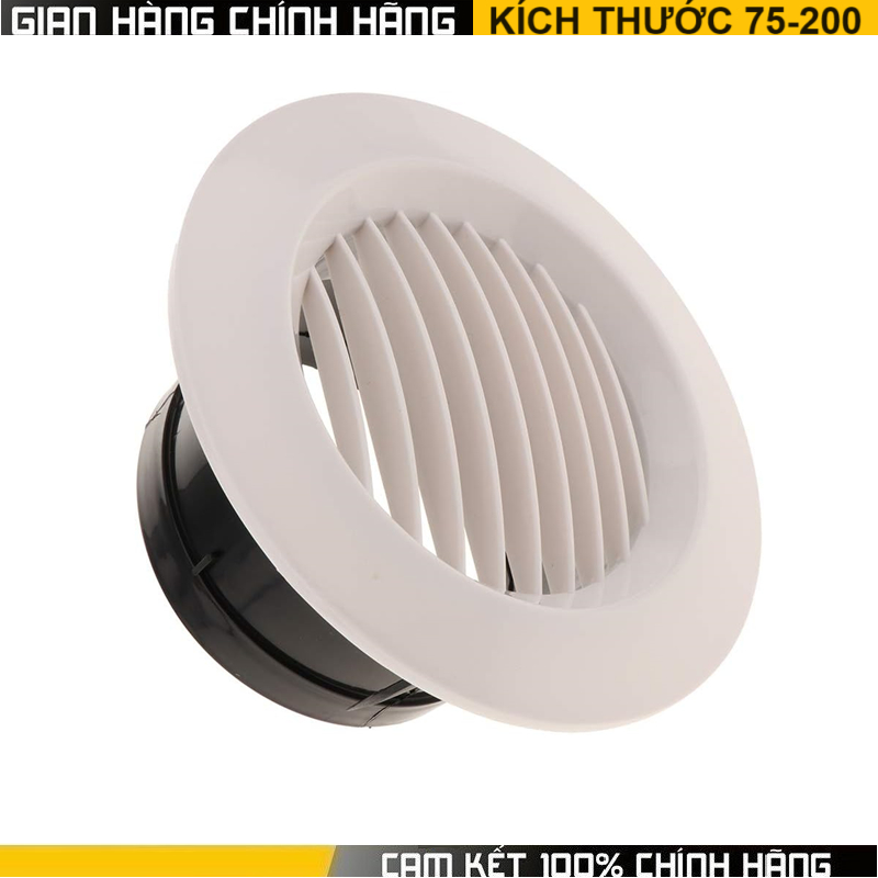 Lưới Thông Gió Tròn 75-200Mm Nắp Đậy Lỗ Thông Gió Trên Tường