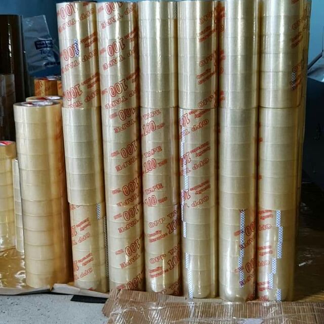 1 cuộn băng keo trong 5f 100y loại 1.2kg/cây