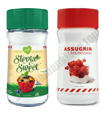 Combo 2 lọ đường ăn kiêng assugrin và stevia