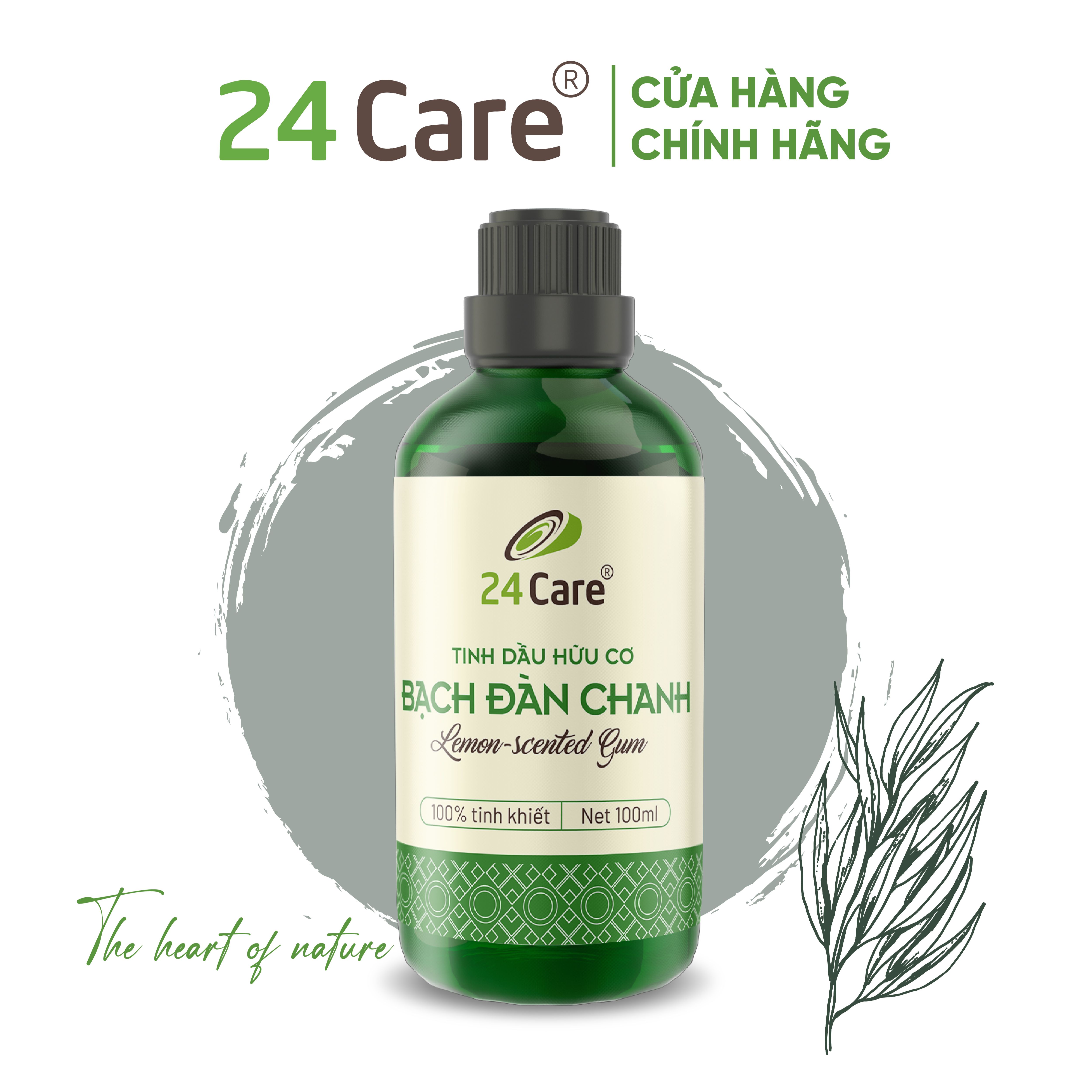 Tinh dầu Bạch Đàn Chanh 24Care - đuổi côn trùng, giảm sốt và khử trùng, thiên nhiên