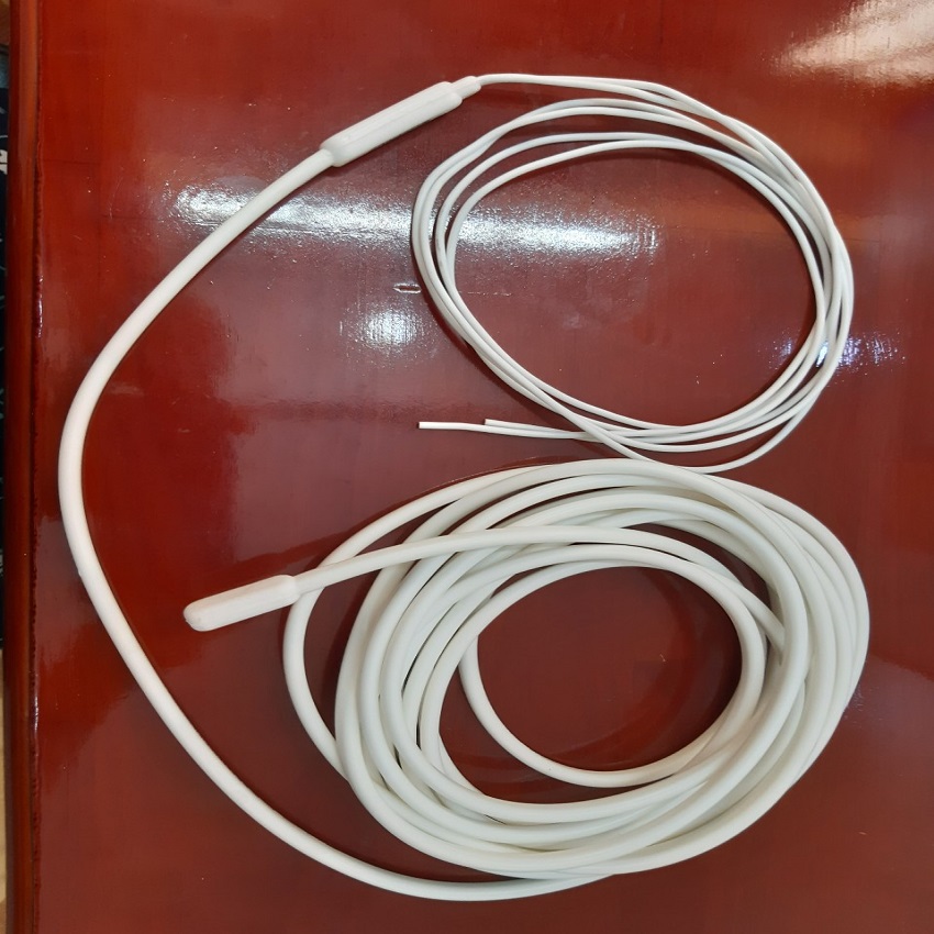 Dài 5 mét-220v- 200w điện trở silicone dạng tròn-màu trắng