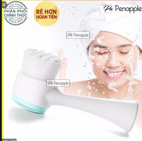 [HCM]CỌ RỬA MẶT 2 ĐẦU CẦM TAY CỌ RỬA MẶT SILICON 3D 2 ĐẦU GIÚP TẨY DA CHẾT VÀ LÀM SẠCH BỤI BẨN CHO LÀN DA SÁNG MỊN