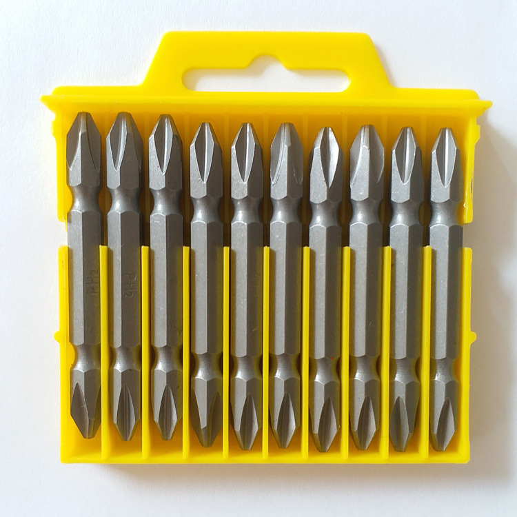 Bộ 10 mũi bắn vít 2 đầu hình chữ thập ph2# 6.5cm xinfa
