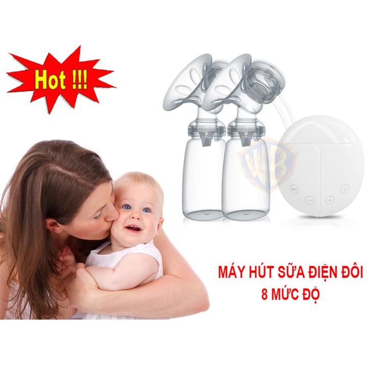 Máy hút sữa điện đôi - Máy vắt sữa bằng điện Real Bubee - Nhiều mẹ tin dùng