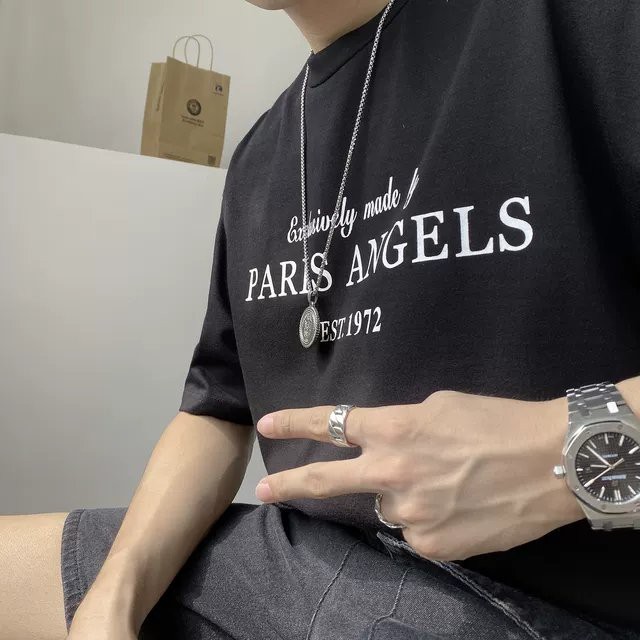 Áo thun stee paris angels - giá sỉ unisex-cvc