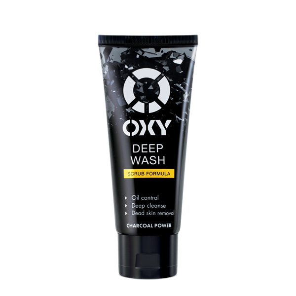 Kem rửa mặt OXY Deep Wash Scrub Formula có hạt làm sạch sâu, đánh bay nhờn, tút sáng da 100ml