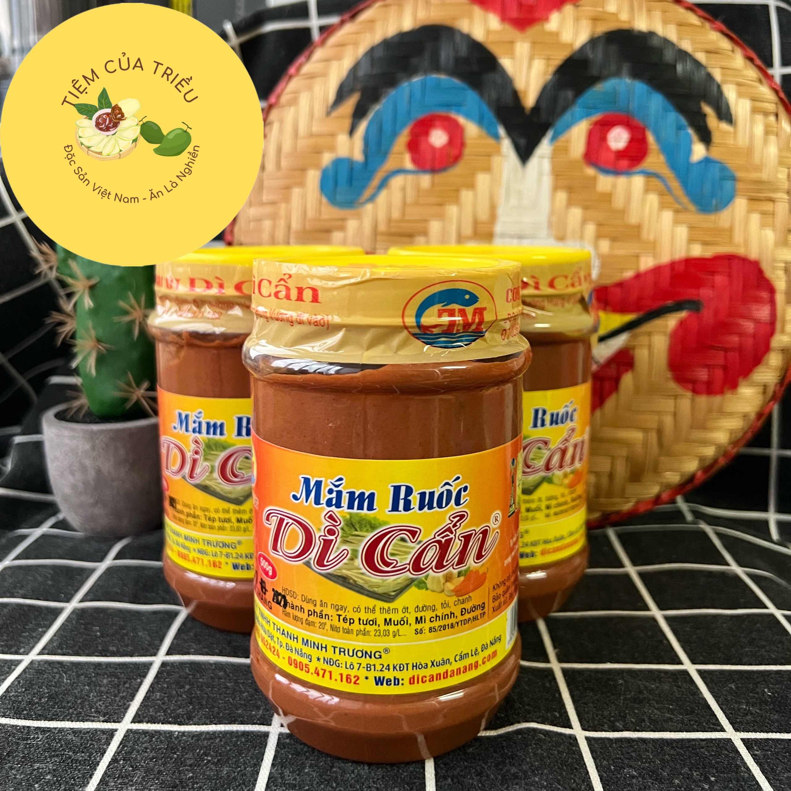 Mắm ruốc dì cẩn đà nẵng 500g/bà duệ huế 400g