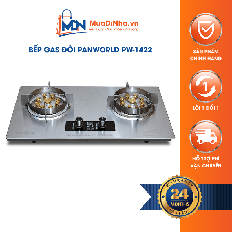 Bếp gas đôi âm dương panworld pw-1411 có 9 đầu đốt | muadinha