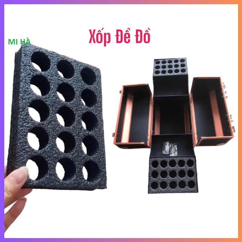 Xốp để cốp đồ phun xăm_miếng xốp đựng mực để cốp đồ phun xăm,trang điểm_phụ liệu mi hà