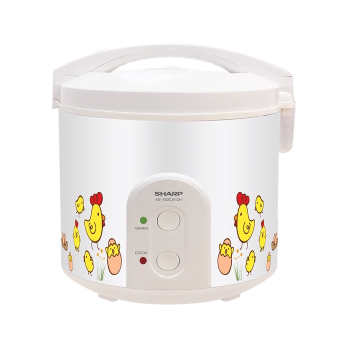 Nồi cơm điện sharp chống dính 1.8 lít ks -183tjv-ch thanh lý - homy houseware