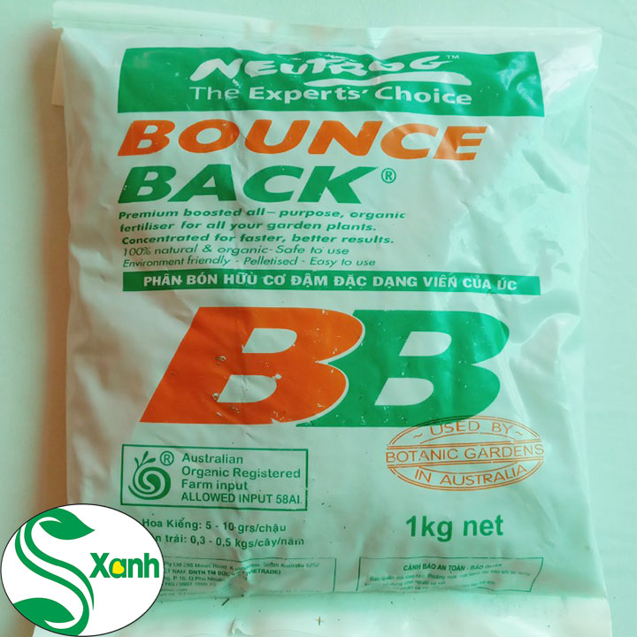 Phân Bón Hữu Cơ Sinh Học BB Úc 1kg - Phân Bón Cho Cây Cảnh, Cây Ăn Trái, Cây Có Hoa