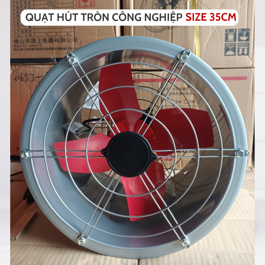 Quạt thông gió công nghiệp tròn phi 35cm